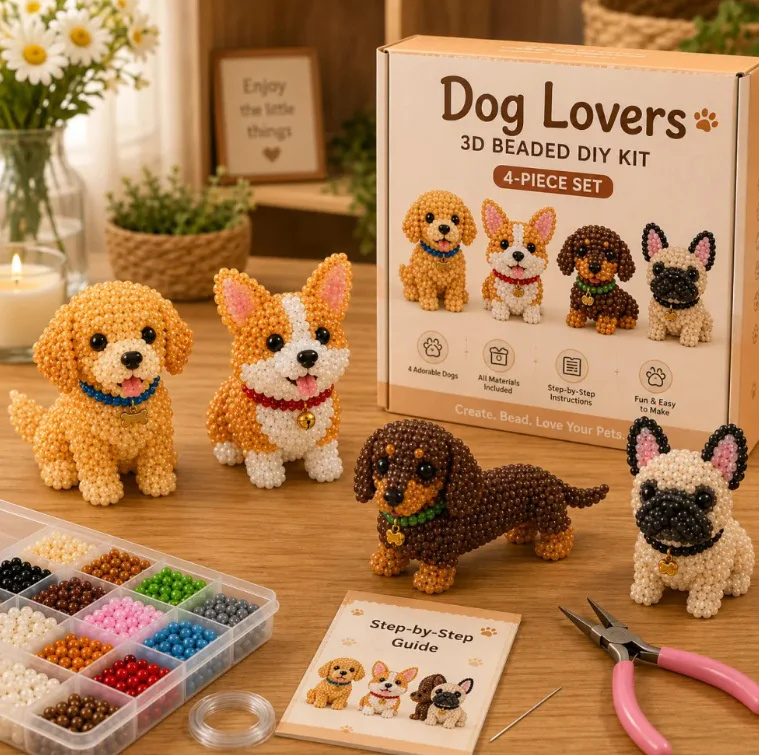 Embroidery Cross Stitch Patterns - DIY Beaded 3D Embroidery Sewing Toy