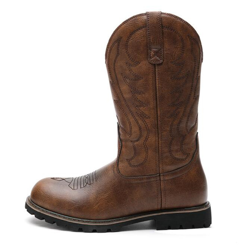 Embroidery Yes - Fashion Designer Goth Men's Cowboy Boots