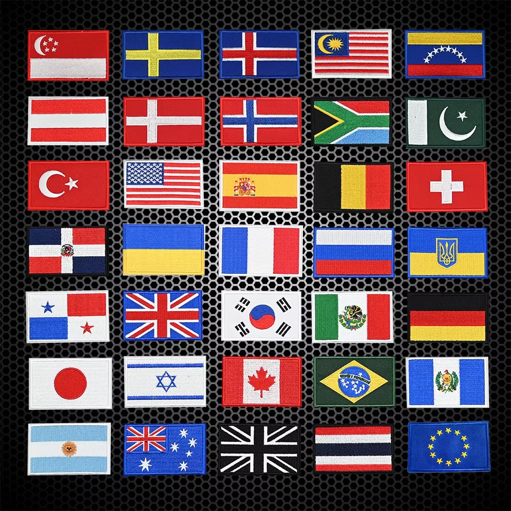 Embroidery In Australia - Embroidery Flag Patch US UK Canada
