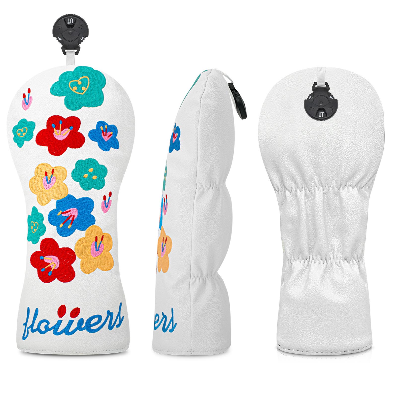 Embroidery Flower - Flower Embroidery Water Resistant PU Leather