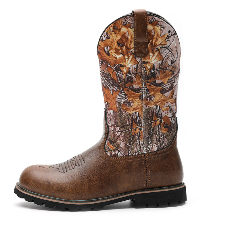 Embroidery Print - Large Size 48 Men's Boots Classic