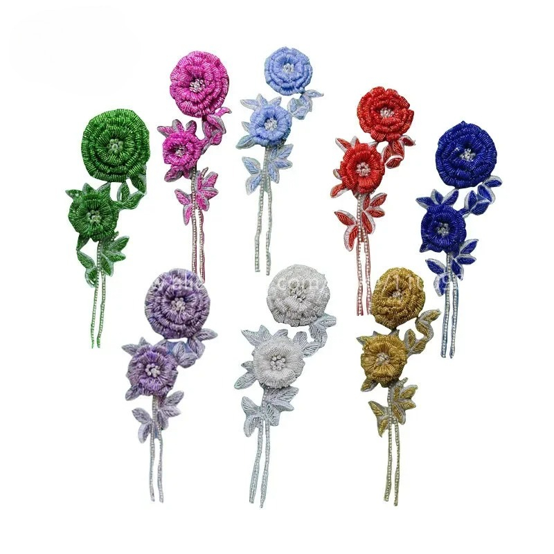 Embroidery Rose - NEW Multicolor Handmade Beaded Rose Breast