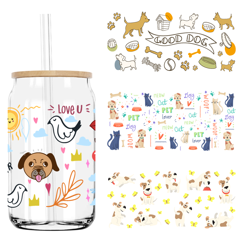 Embroidery H&M - Cute Dog Treat Pet Life UV