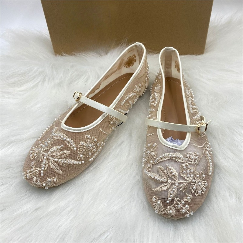 Embroidery Flower - Mesh Embroidery String Bead Women Ballet