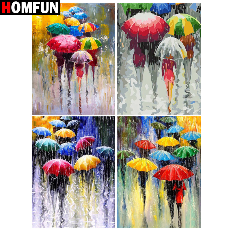 Embroidery Cross Stitch Patterns - HOMFUN 5D Họa Tiết Kim Cương