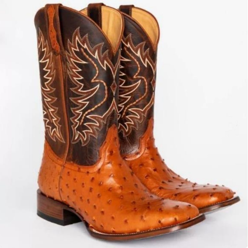Embroidery Yes - Men High Boots Embroidery Retro Handmade
