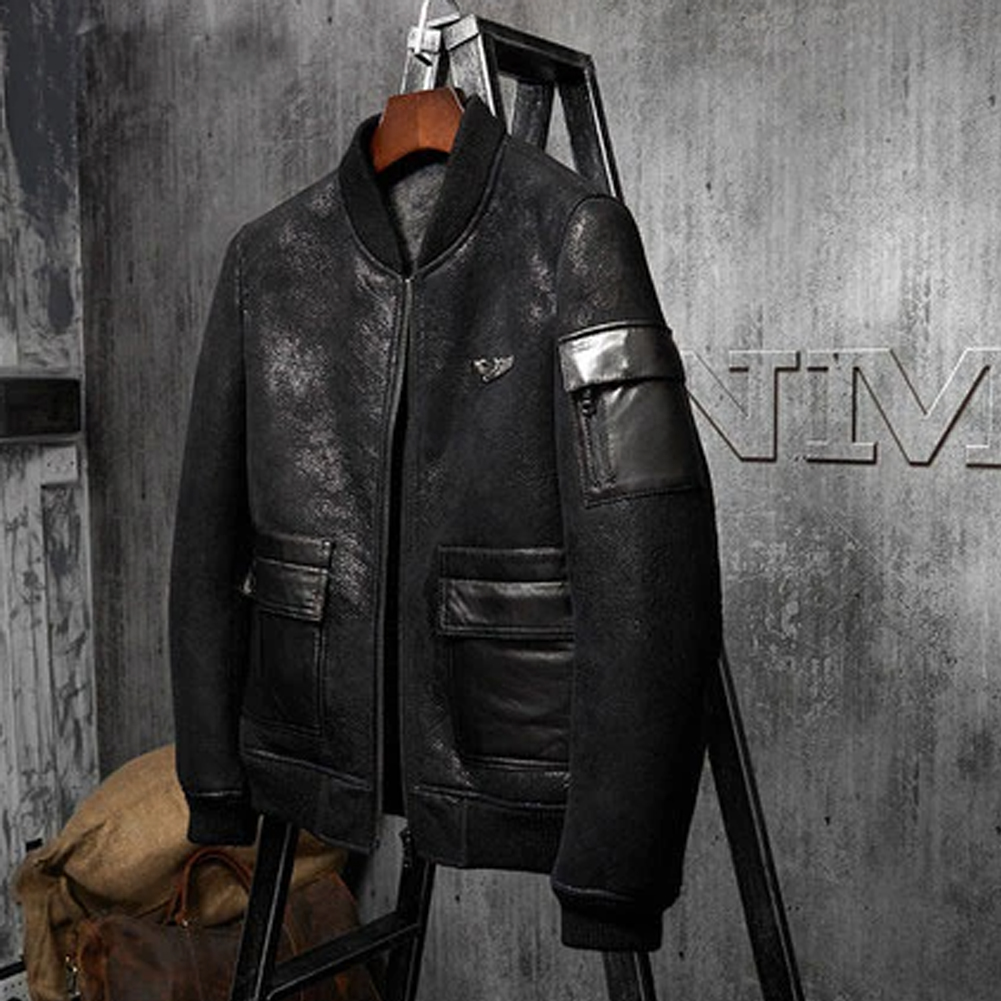 Denny&Dora Men's Shearling Coa - đánh giá và giá Embroidery In Australia