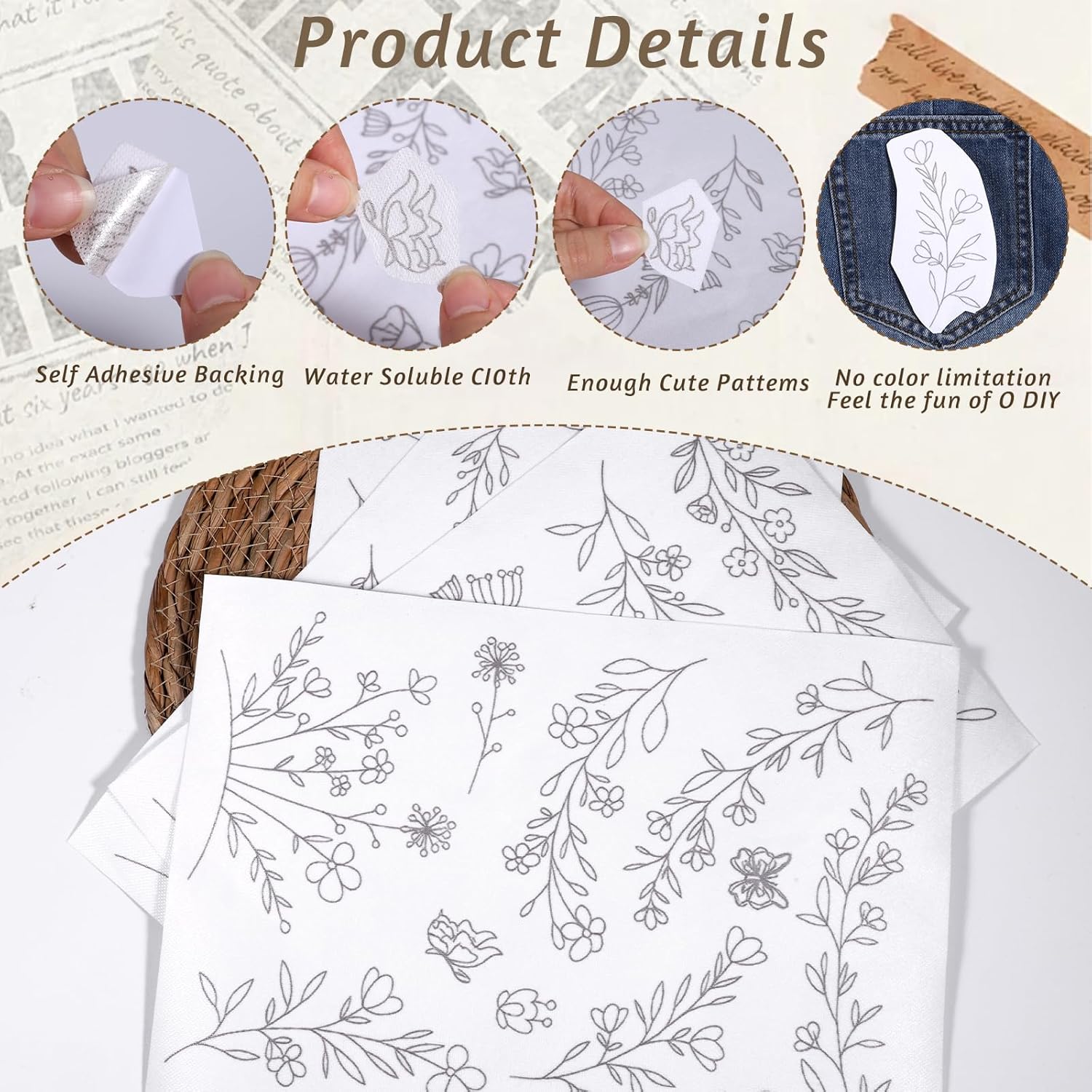 Stick & Stitch Water Soluble E - đánh giá và giá Embroidery Lovers