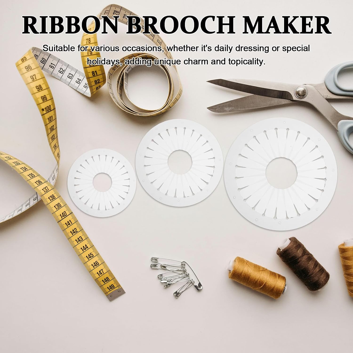9cm 12cm 15cm Rosette Maker DI - đánh giá và giá Embroidery Daisy