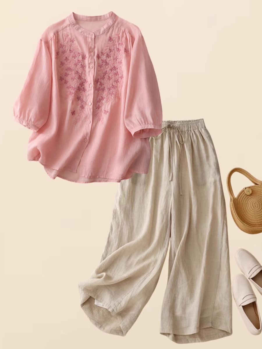 New Chinese Style Cotton Linen - đánh giá và giá Embroidery Cotton Shirt