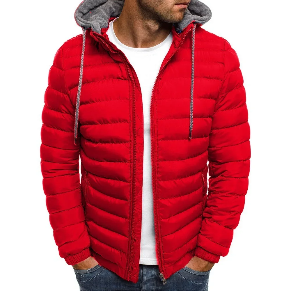 2026  Men Cotton Pad Parka Coa - đánh giá và giá Embroidery Zip Up Hoodie