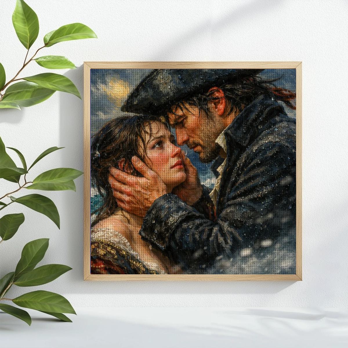 1pc 40X40CM/15.74inch Couple s - đánh giá và giá Embroidery Lovers