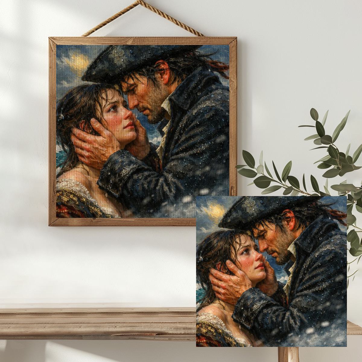 1pc 40X40CM/15.74inch Couple s - đánh giá và giá Embroidery Lovers