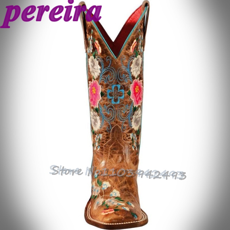 Embroidered Flower Boots Rose  - đánh giá và giá Embroidery Rose