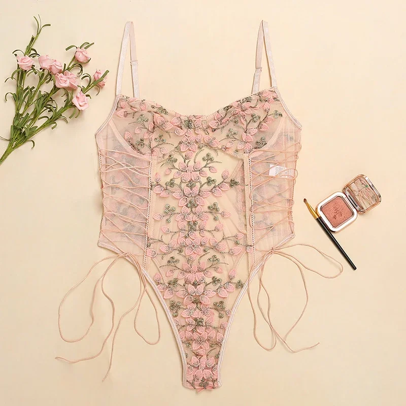 Women Sexy Lingerie Bodysuit F - đánh giá và giá Embroidery Print