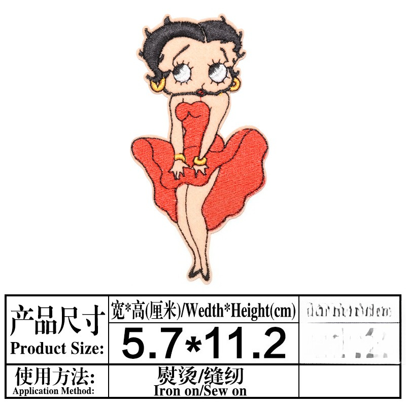 Betty Boop Patch High Color Va - đánh giá và giá Embroidery Yes