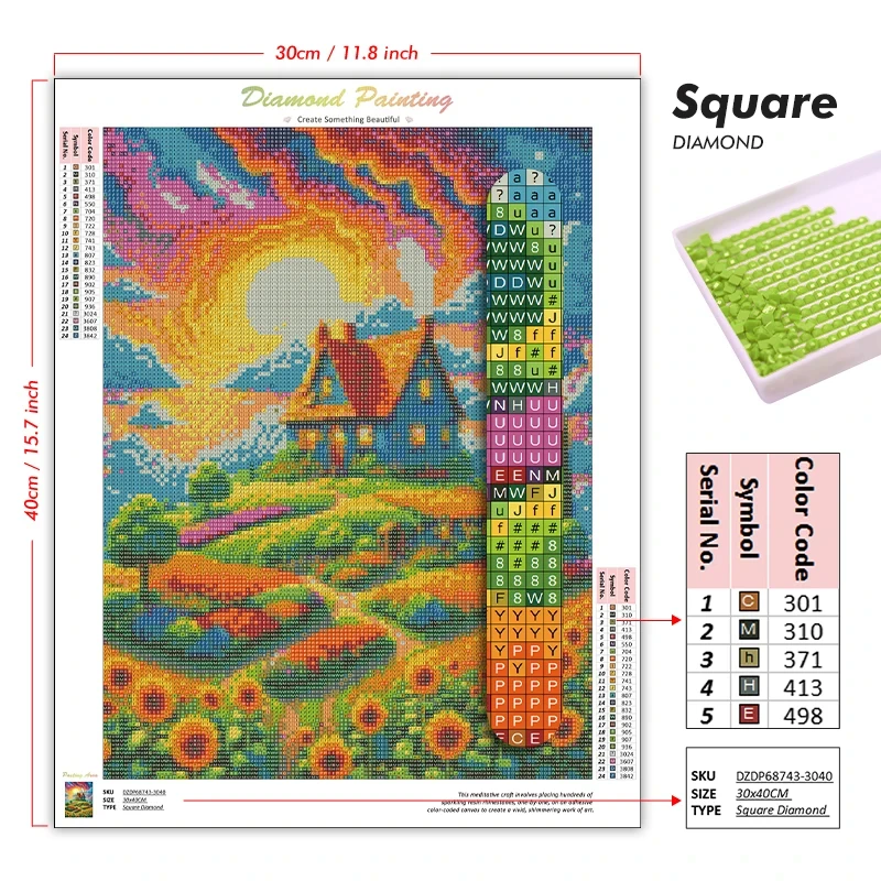 Car Diamond Painting Landscape - đánh giá và giá Embroidery Daisy