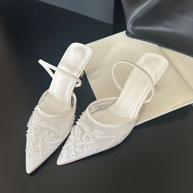 2026 Elegant Slingback Sandals - đánh giá và giá Embroidery Flower