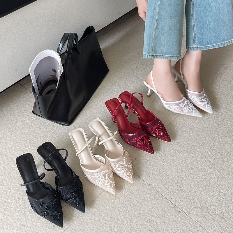 2026 Elegant Slingback Sandals - đánh giá và giá Embroidery Flower