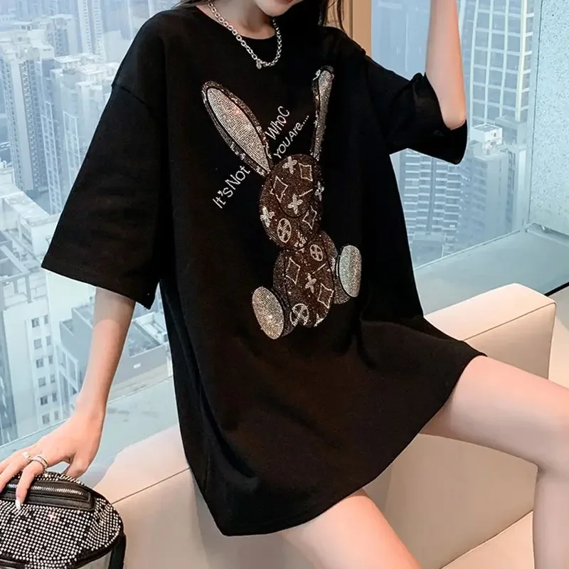 Women's Summer Casual T-Shirt: - đánh giá và giá Embroidery Print