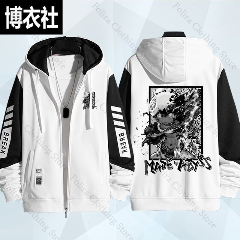 Anime Made in Abyss Print Hood - đánh giá và giá Embroidery Zip Up Hoodie