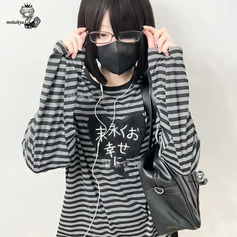 Y2K American Punk Vintage O Ne - đánh giá và giá Embroidery Cotton Shirt