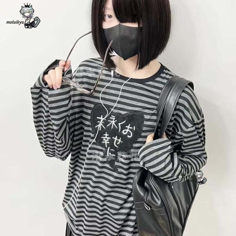 Y2K American Punk Vintage O Ne - đánh giá và giá Embroidery Cotton Shirt