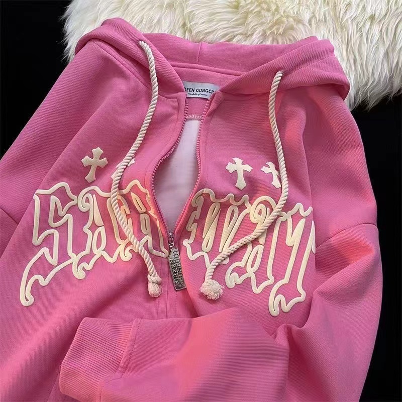 Phụ Nữ Vintage Khóa Kéo Lên Áo - đánh giá và giá Embroidery Zip Up Hoodie