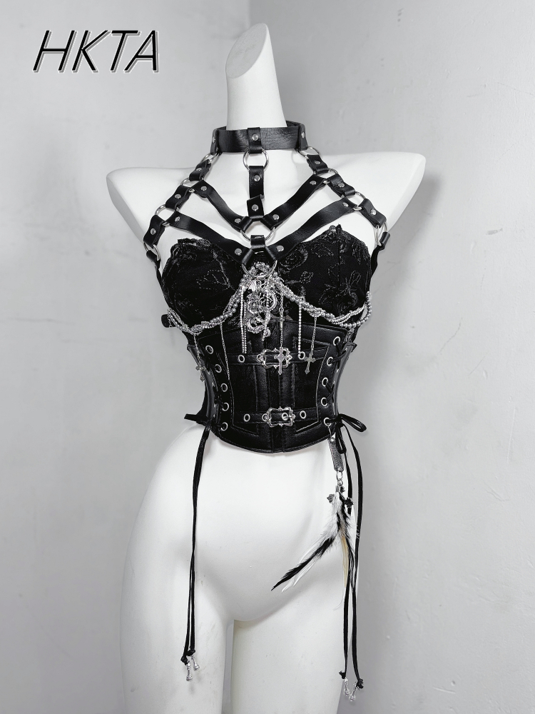 Dark Style Goth Metal Chain Wa - đánh giá và giá Embroidery Rose