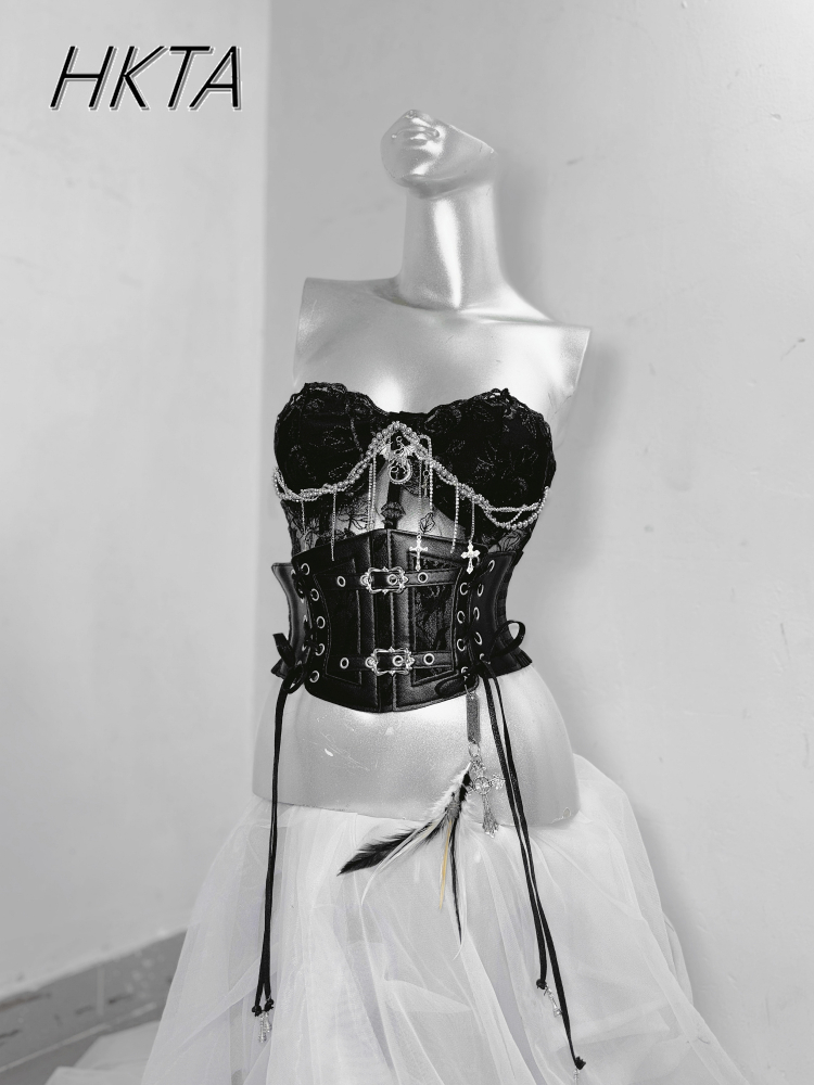 Dark Style Goth Metal Chain Wa - đánh giá và giá Embroidery Rose