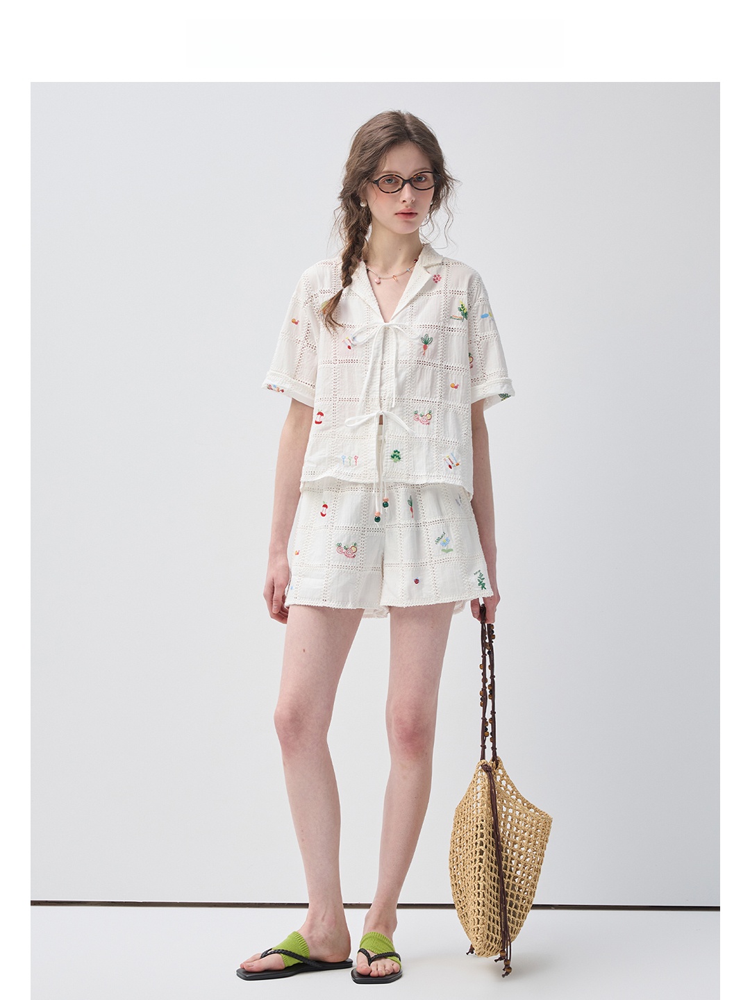 Vega Chang Pure Cotton Shirt S - đánh giá và giá Embroidery Cotton Shirt