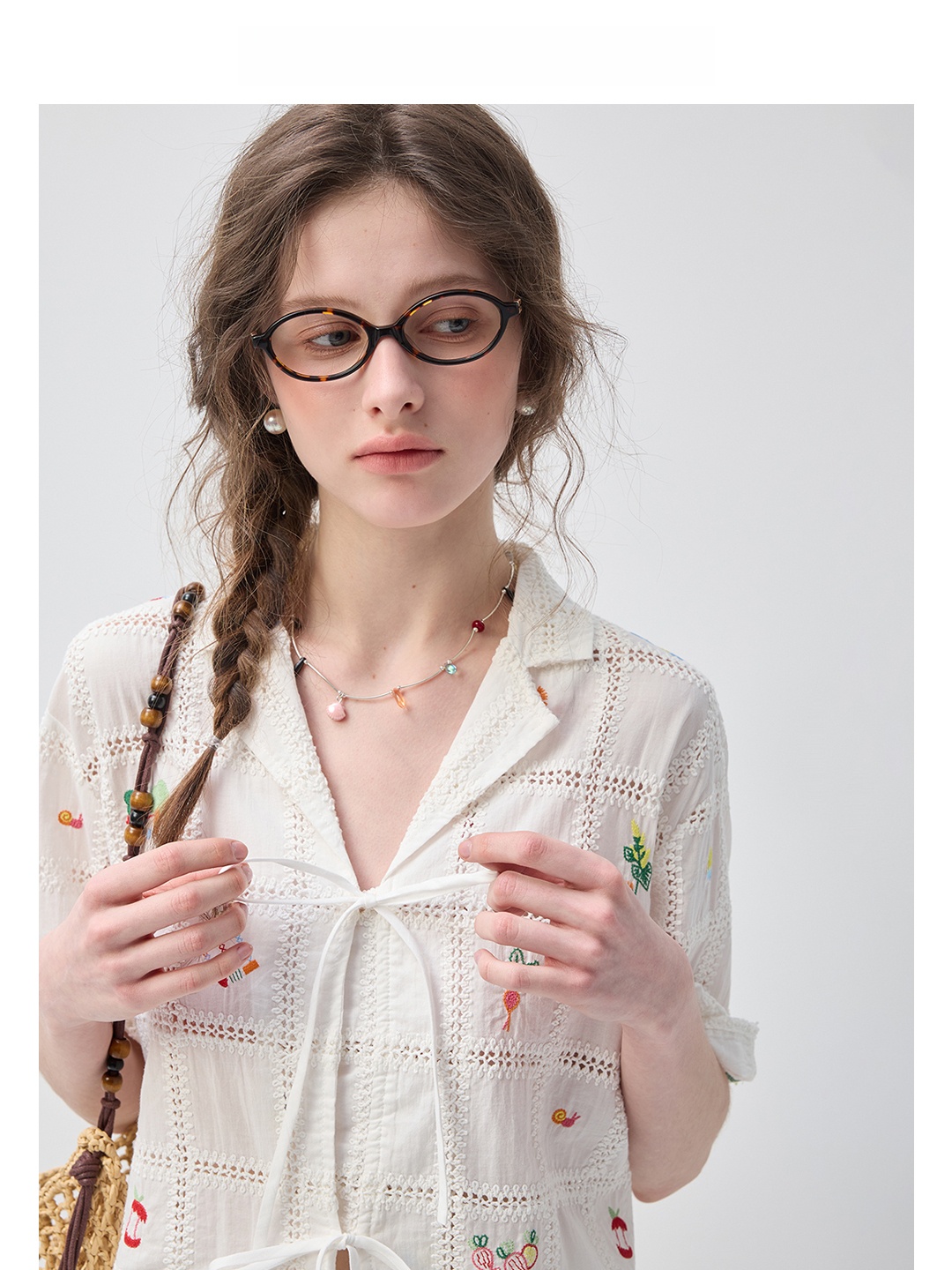 Vega Chang Pure Cotton Shirt S - đánh giá và giá Embroidery Cotton Shirt