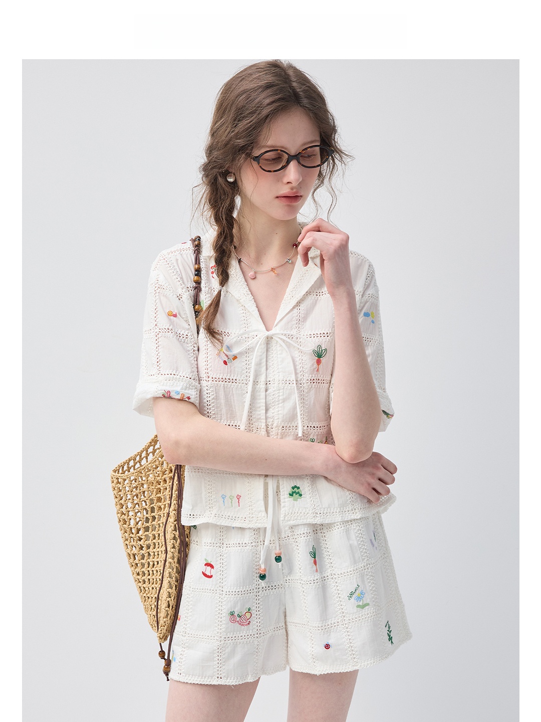 Vega Chang Pure Cotton Shirt S - đánh giá và giá Embroidery Cotton Shirt