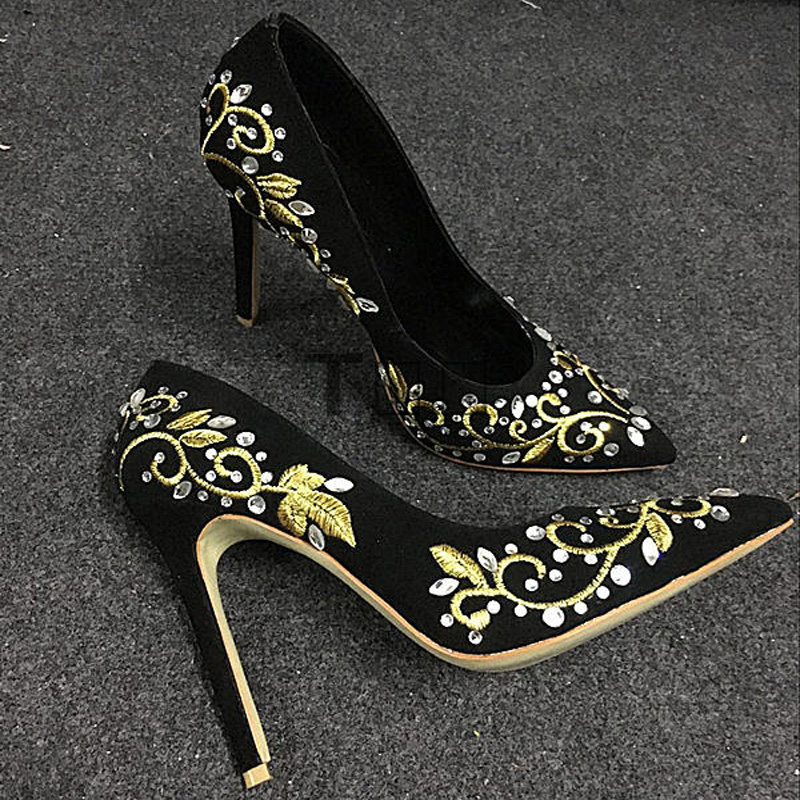 Bling Rhinestone Gold Silver F - đánh giá và giá Embroidery Flower