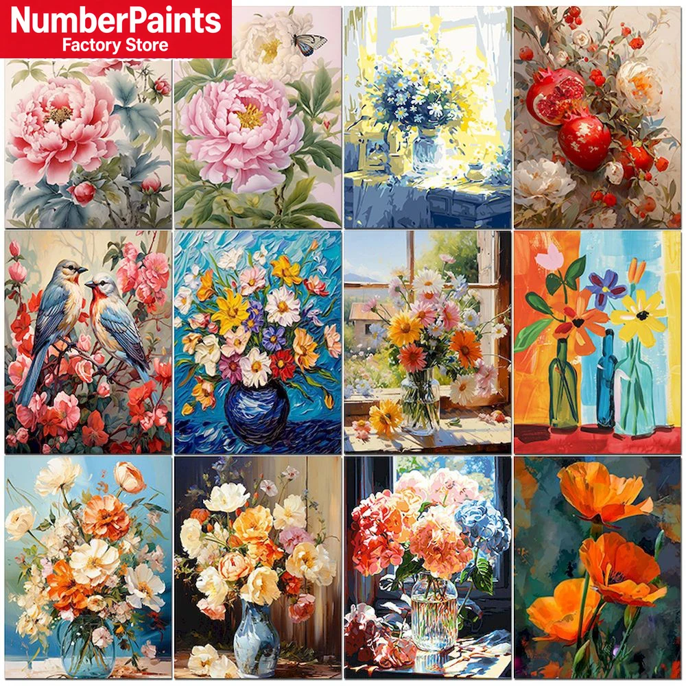 Paintings By Number Flower Sce - đánh giá và giá Embroidery Translate