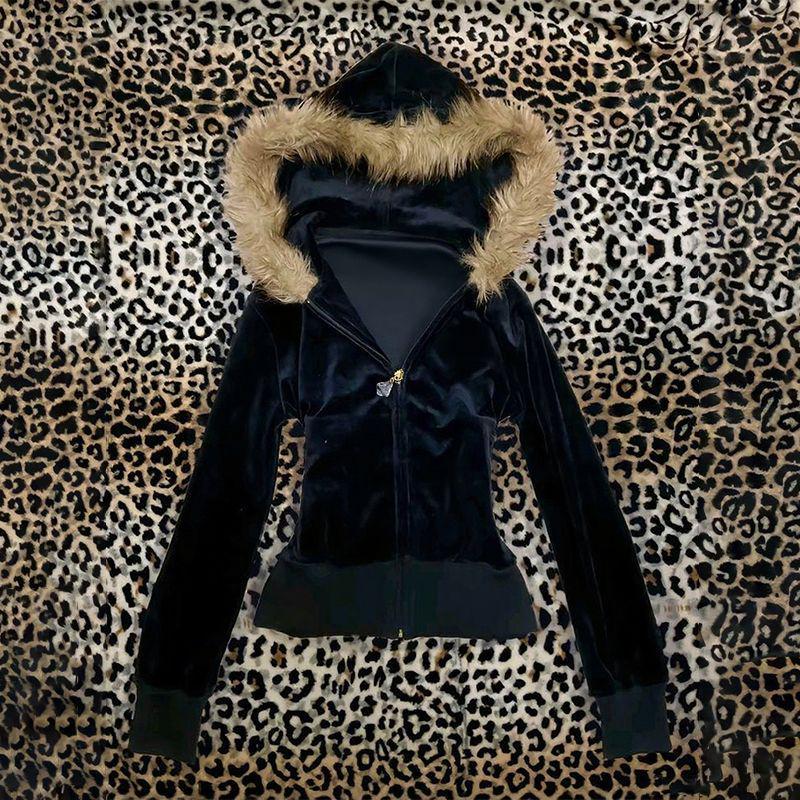 Hoodie Coat Women Punk Hooded  - đánh giá và giá Embroidery Zip Up Hoodie