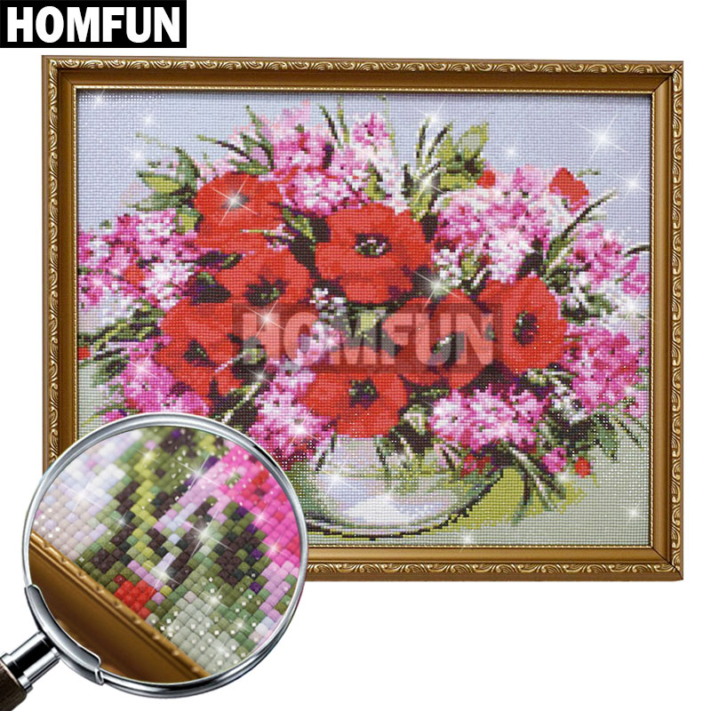 HOMFUN Full Kim Cương Thêu 