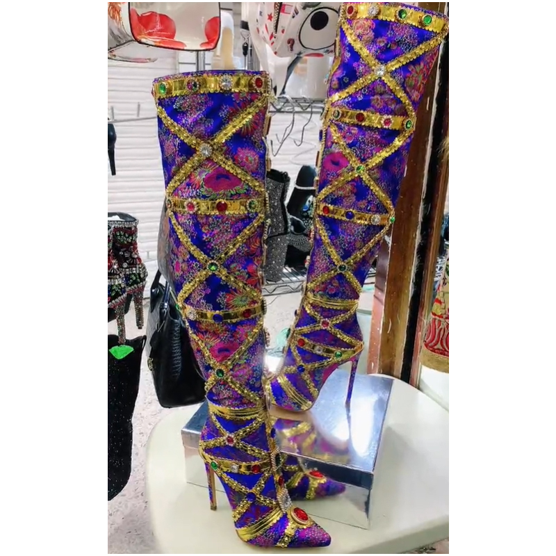 Multicolor Gemstone Gold Trim  - đánh giá và giá Embroidery Yes