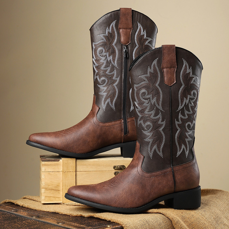 NEW Men High Boots Embroidery  - đánh giá và giá Embroidery Yes