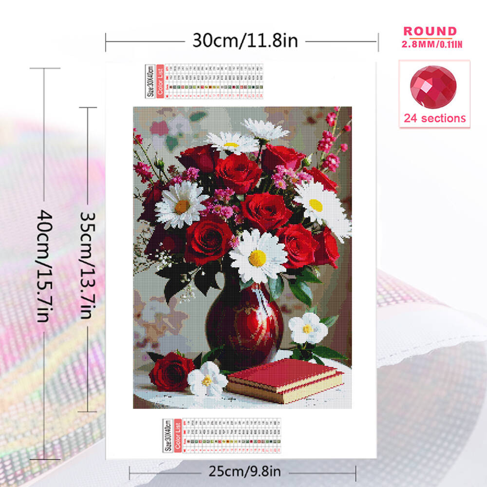 5D DIY Diamond Embroidery Rose - đánh giá và giá Embroidery Rose
